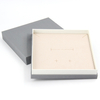 High Quality Simple Design Square Paper Cardboard Necklace Earring Bracelet Jewelry Gift Packaging Box with Velvet Lining