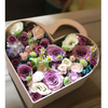 Creative Heart Shaped Transparent PVC Window Paper Rose Flowers Valentine's Day Gift Packaging Box