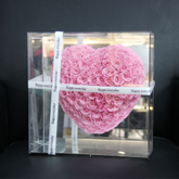 New Arrival Clear Rose Acrylic Square Flower Decoration Gift Box for Preserved Roses Flower Packaging Boxes Acrylic Flower Box