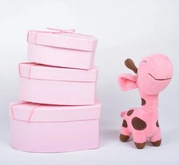 Cute Empty Printed Heart Shape Box Cosmetic Packing Gift Cardboard Box