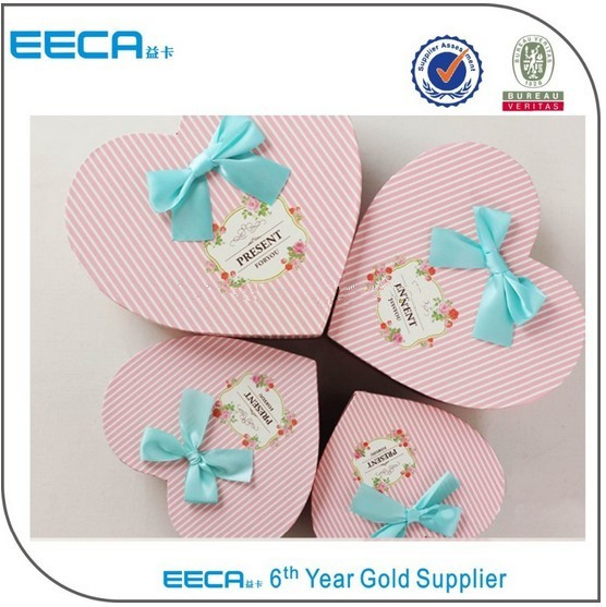 2017 high quality cute heart shaped box cardboard gift box for packaging in china