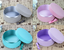 Mini round jewel box/Necklaces Round Gift Boxes Pink Satin Bow Handrafted Jewelry Accessories Earring box in EECA packaging