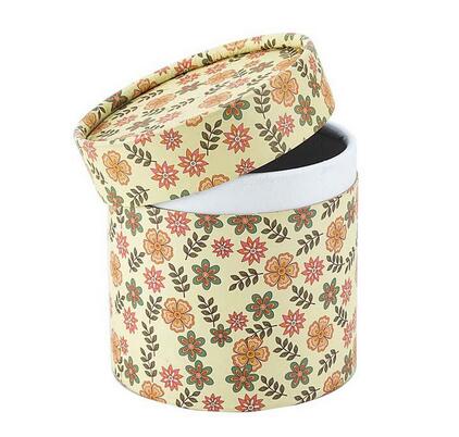 2017 Hot sale custom printed tube box round box/Cylindrical gift box
