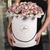 Cardboard round flower gift box hat boxes/Cylindrical flower box wholesale/flower box in EECA Packaging