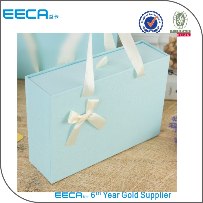 Customized Cardboard Drawer Handle Storage Box/drawer Box with Ribbon Bow Wholesale in EECA China