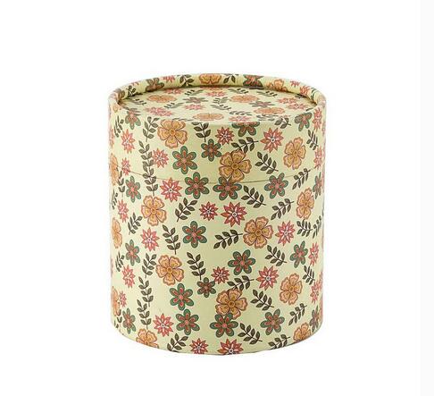 Hot sale custom printed recycle brown kraft paper round tube box Cylindrical gift packaging box