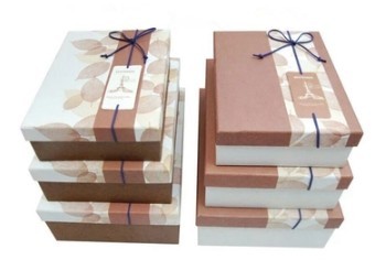 2017 rectangular gift box handmade flat pack cosmetic gift card box made in china