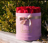 Custom luxury suede flower box velvet packaging flannelette flowers boxes in EECA