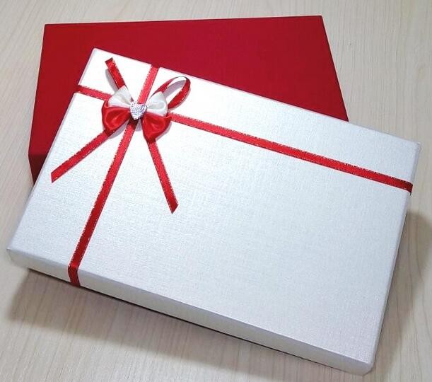 Rectangular Gift Box Unique White Handmade Custom Printed Paper Boxes/Wedding Boxes Gift Packages