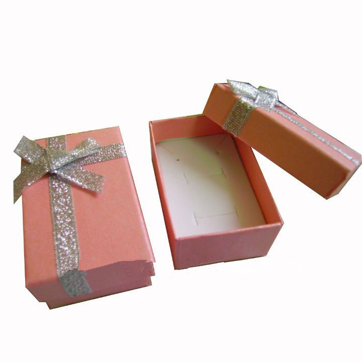 2017 Multipurpose rectangle packaging box/jewelry gift box with shiny ribbon decorate in China
