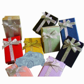 Multipurpose Rectangle Packaging Box/jewelry Gift Box with Shiny Ribbon Decorate in China