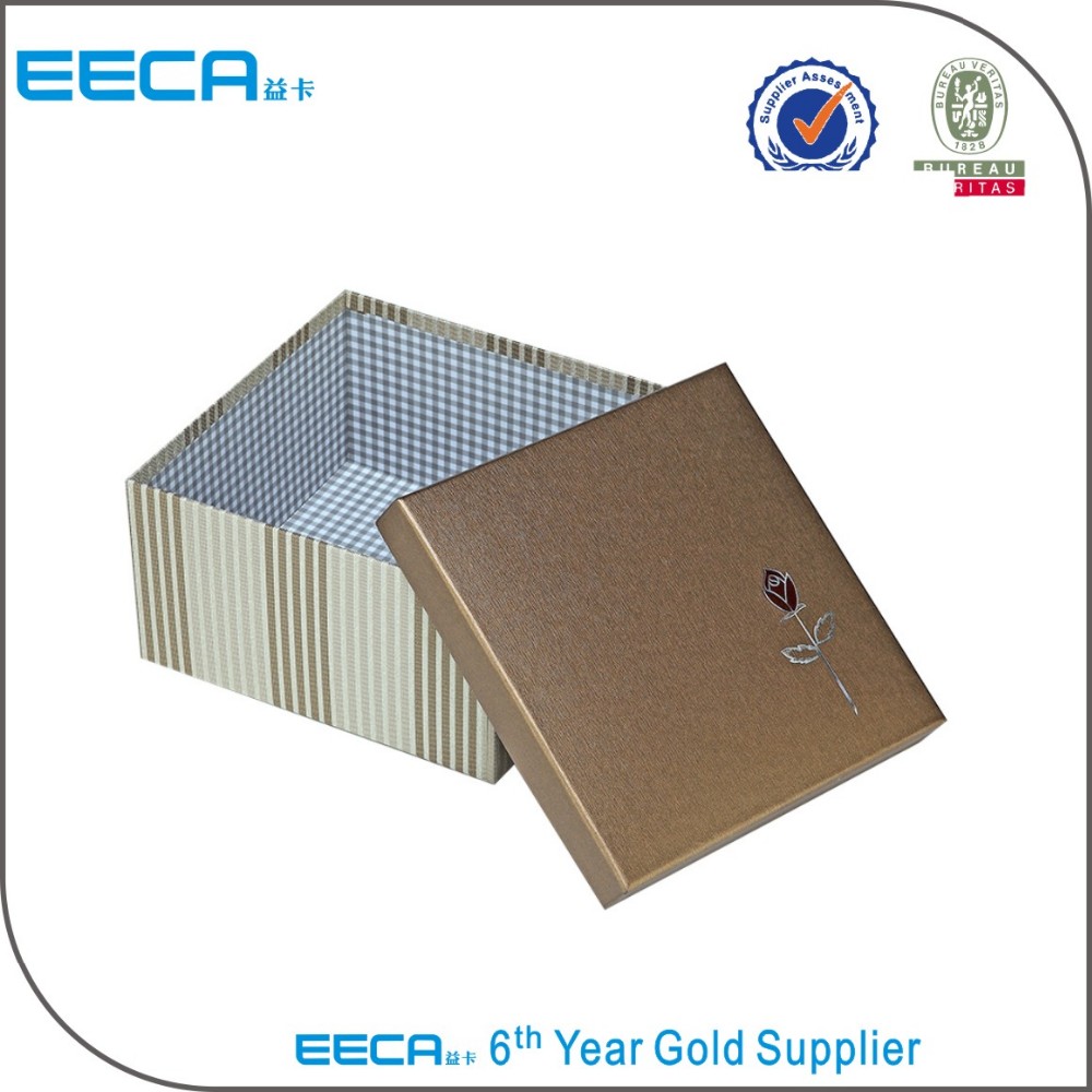Square Handmade Square Gift Box Cardboard Packaging Box China Supplier