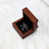 Custom Logo Small Foldable Lid Magnetic Closure Jewelry Walnut Wood Ring Pendant And Earring Combination Packaging Box