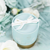 Custom Design Logo Printing Small Round Velvet Perfume Bottle Wedding Candle Gift Packaging Boxes with Ribbon Wholesale