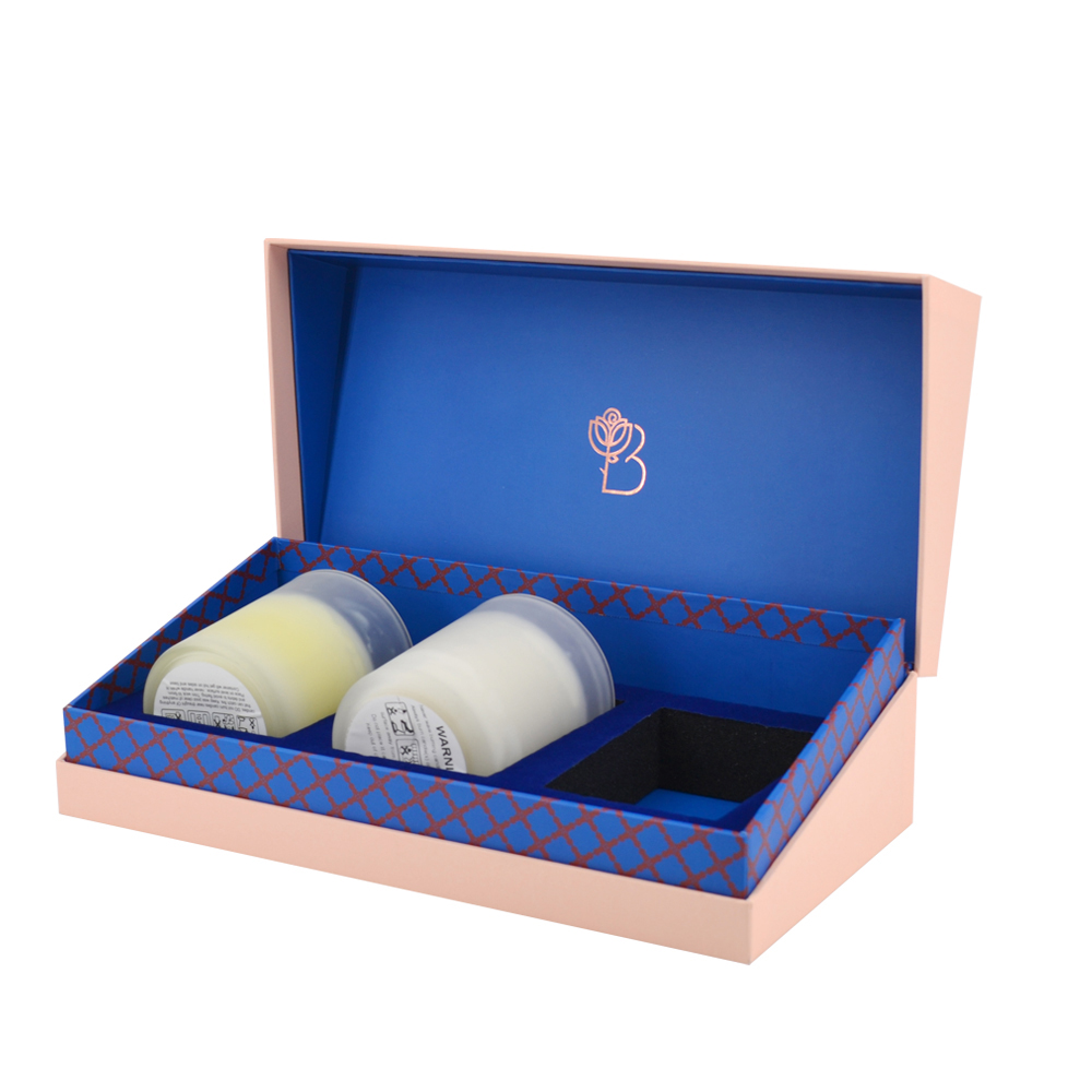 Hot Sale Luxury Eco-friendly Recycled Kraft Paper Custom Black Round Jar Set Gift Candle Packaging Box
