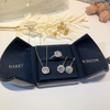 Custom Luxury Velvet Jewelry Packaging Ring Necklace Pendant Box Cajas Para Joyeria Earring Boxes Jewellery Bracelet Jewelry Box