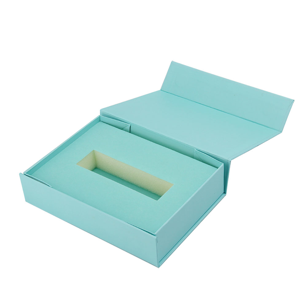 Custom Popular Paper Cardboard Folding Perfume Lipgloss Cosmetic Gift Packaging Box with Foam Insert