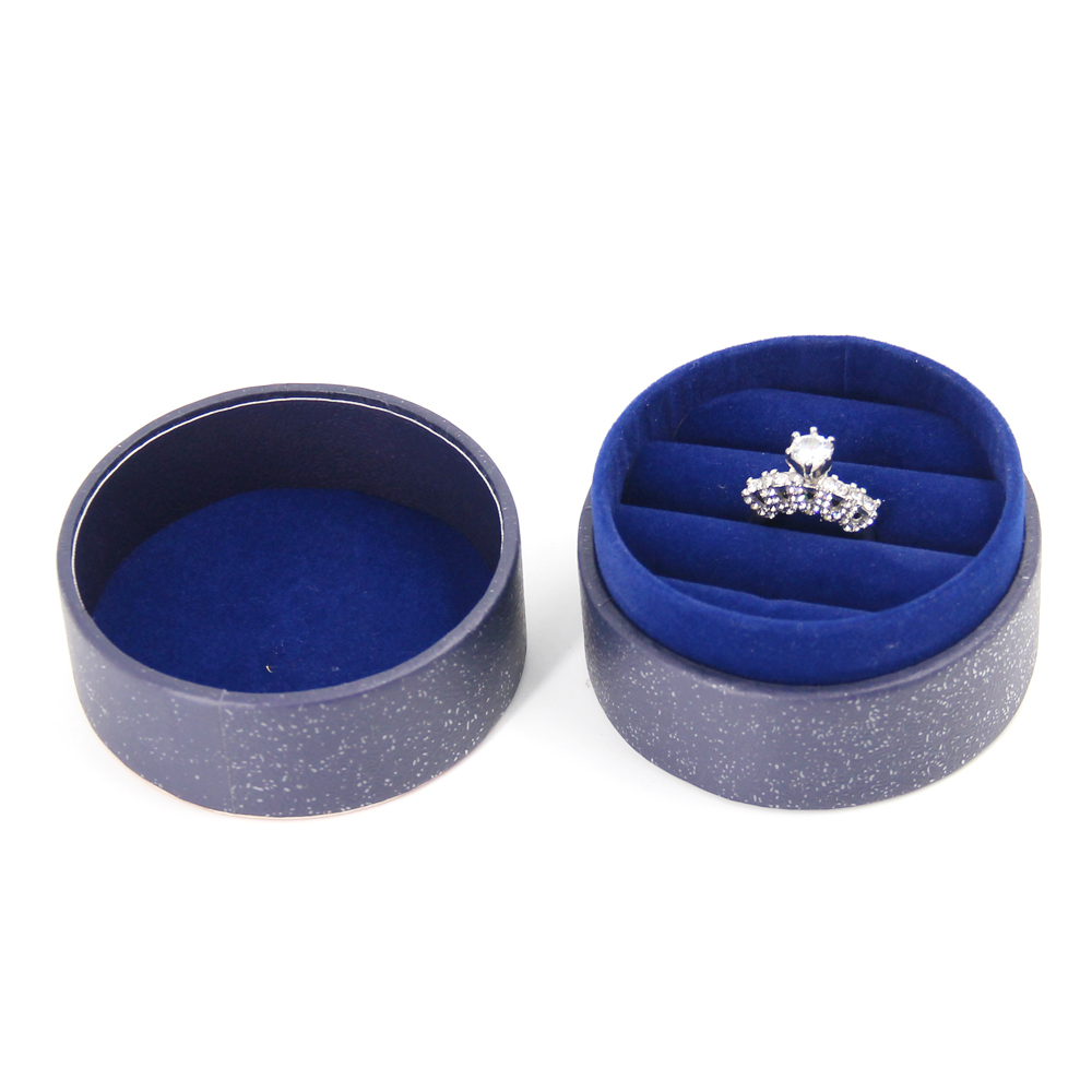 Unique Cute Elegant Paper Cardboard Round Ring Earring Jewelry Gift Packaging Boxes Custom Logo Printed