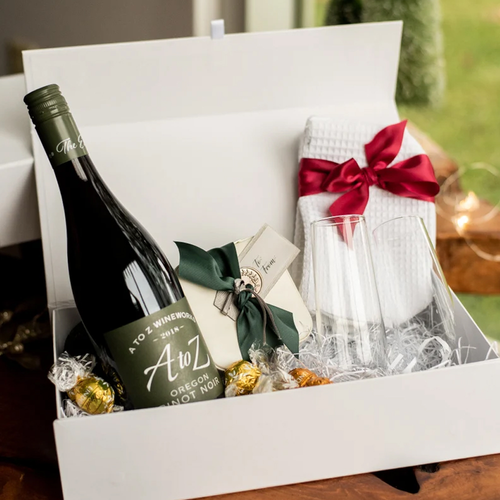 Custom Design Logo Magnetic Folding Mini Wine Bottle Box Luxury Wedding Gift Packaging Cardboard Paper Sublimation Red Wine Box