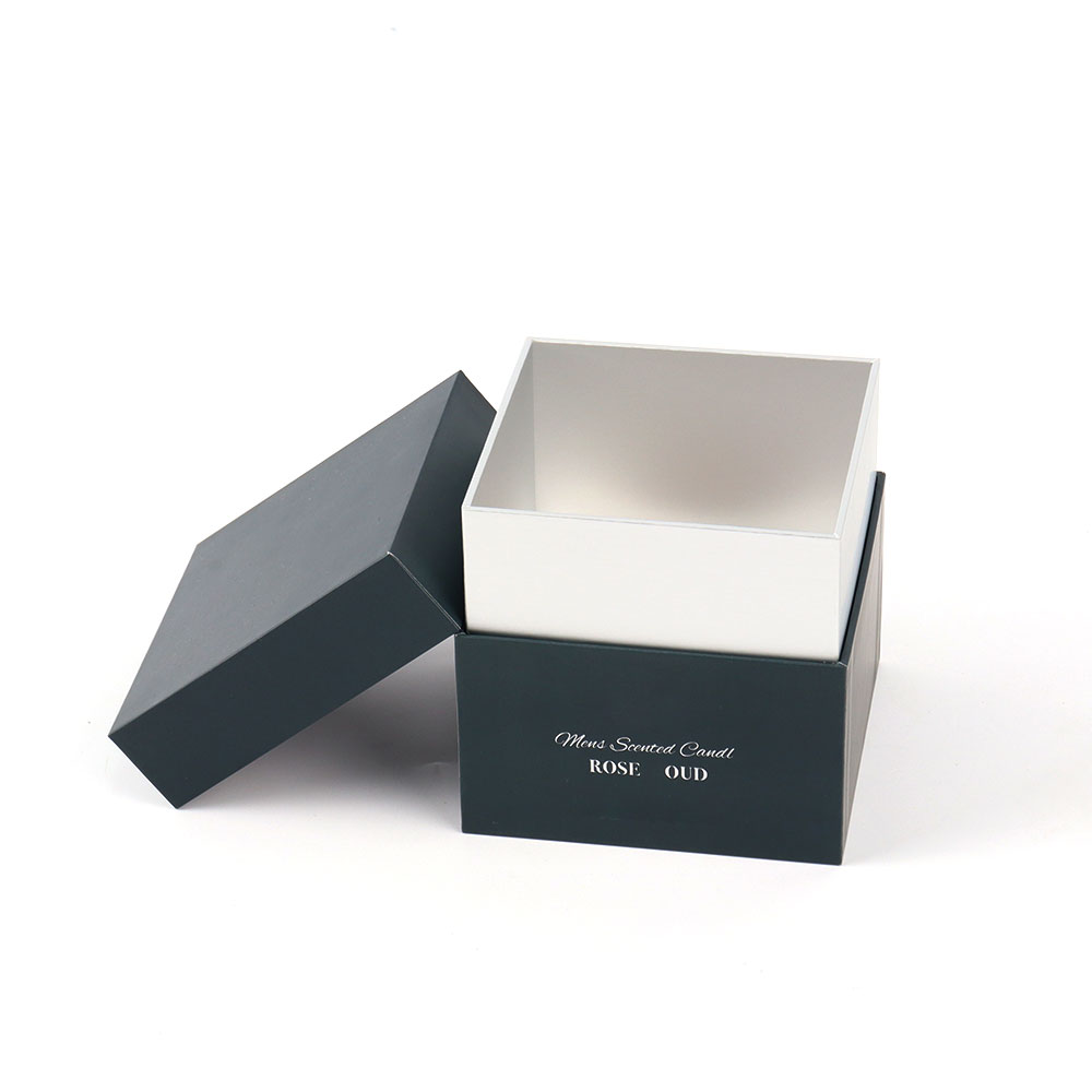 Custom Paper Scented Candle Gift Storage Box Luxury Private Label Square Rigid Candle Jar Holder Packaging Box with Insert