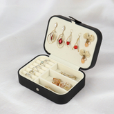 Custom Jewelry Packaging Box Valentine's Day Surprise Small Jewelry Storage Gift Box Travel Jewelry Shipping Box With Zipper