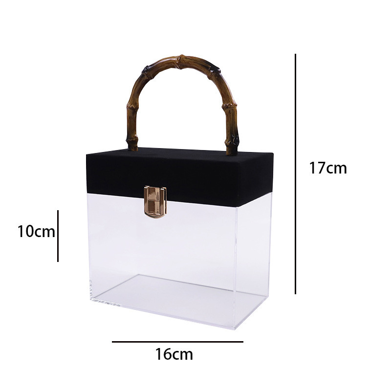 Premium INS Style Transparent Acrylic Wedding Gift Birthday Gift Scented Candle Cosmetic Packaging Box