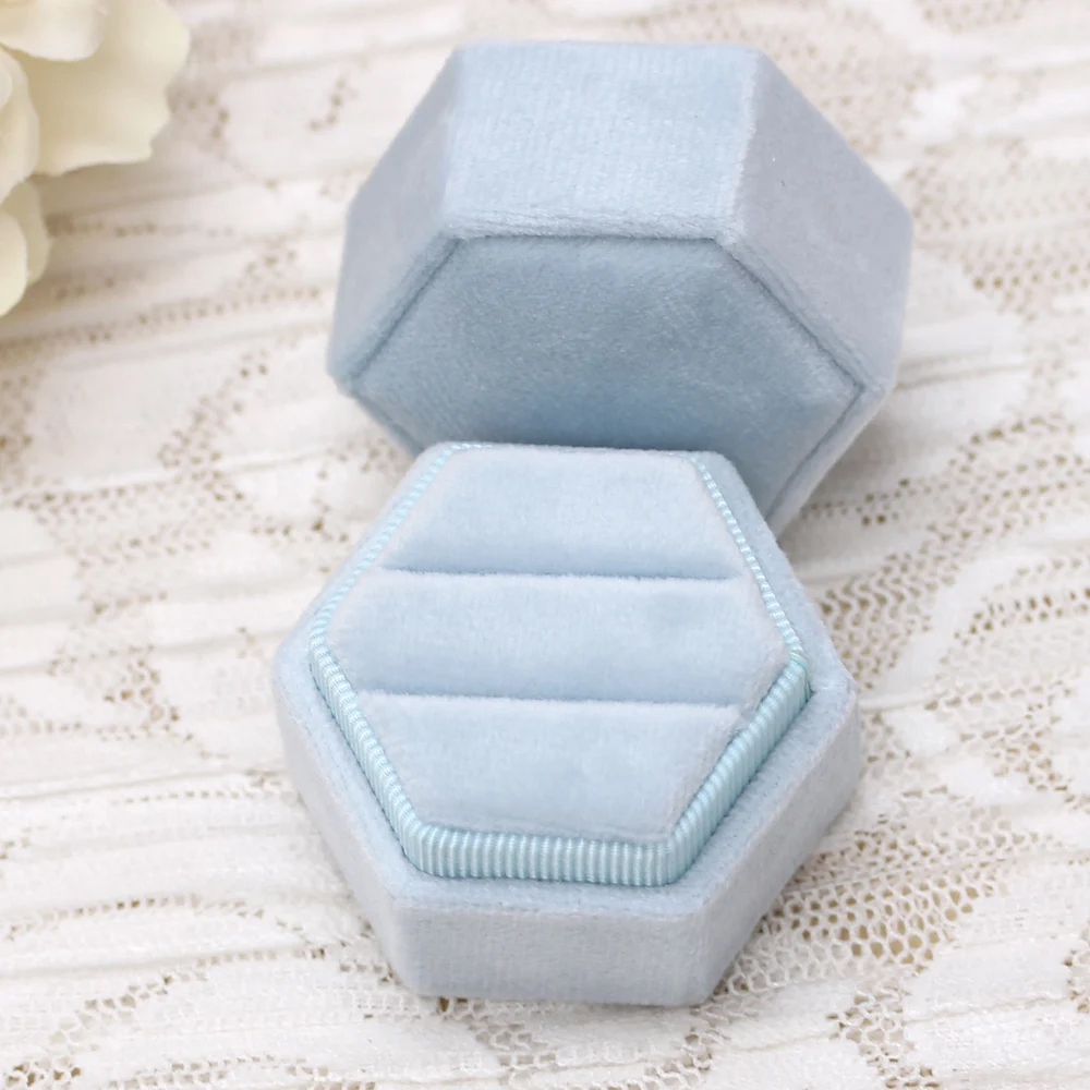 Custom Creative Mini Pink Velvet Wedding Ring Earring Packaging Jewelry Gift Proposal Packaging Box