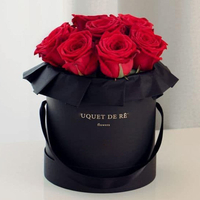 Custom New Design Cardboard Box Flowers Luxury Hat Boxes for Luxury Flower Cardboard Paper Packaging Gift Box Flower