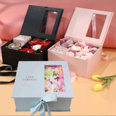 Custom Design Magnetic Folding Square Flower Bouquet Box Rose Gift Packaging Mom Box Flowers Packaging Luxury Mama Flower Box