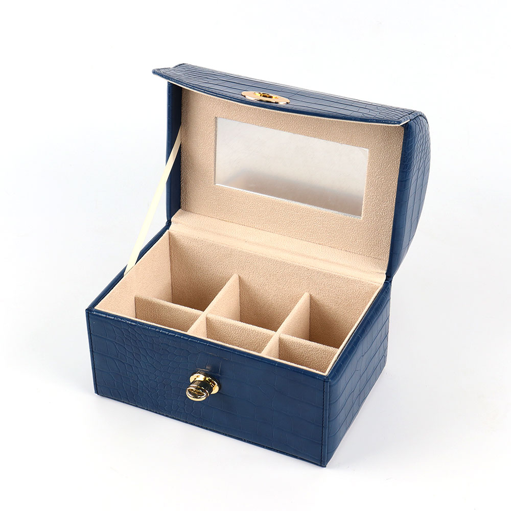 Luxury Pu Leather Travel Watch Jewelry Box Display Travel Leather Watch Cases Makeup Organizer Jewelry Boxes with Logo