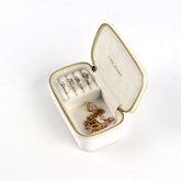 New Arrival Small Portable Velvet Zipper Ring Earring Necklace Jewelry Case Organizer Display Travel Jewelry Storage Box