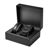 High End Design Black Cardboard Paper Flip Watch Gift Box Packaging Smart Watch Box Gift Packaging Custom Logo Watch Gift Boxes
