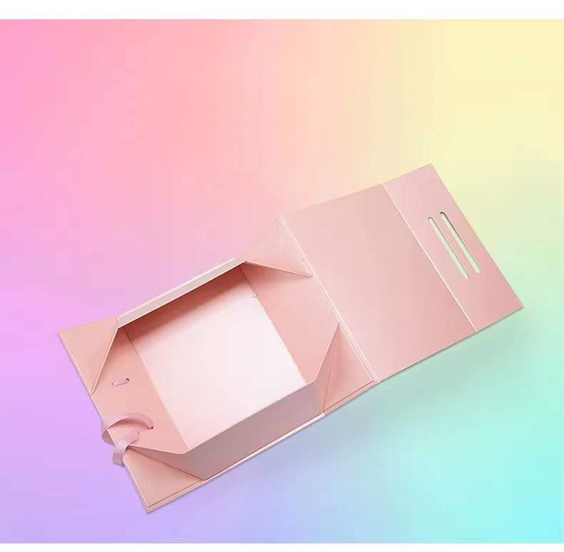 High Grade Custom Logo Folding Special Paper Large Women's Bag Clothes Packaging Gift Box Wholesale