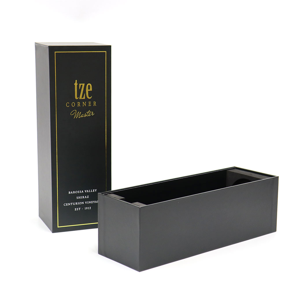 Luxury Paper Wine Packaging Boxes Wine Bottle Packaging Gift with Custom Logo for Single Liquor Wine And Champagne Bottle