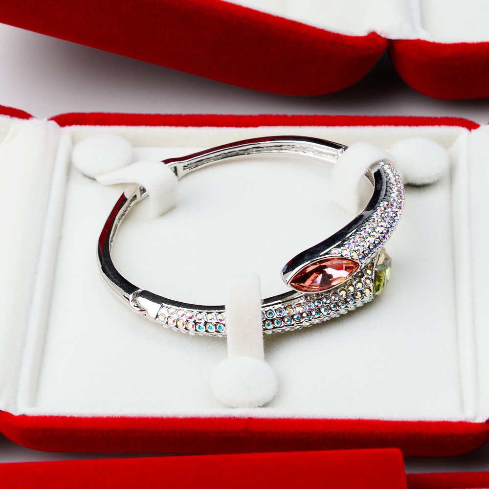 Premium Quality Unique Design Fine Presentation Jewelry Case Velvet Jewelry Box for Bangle Bracelet 