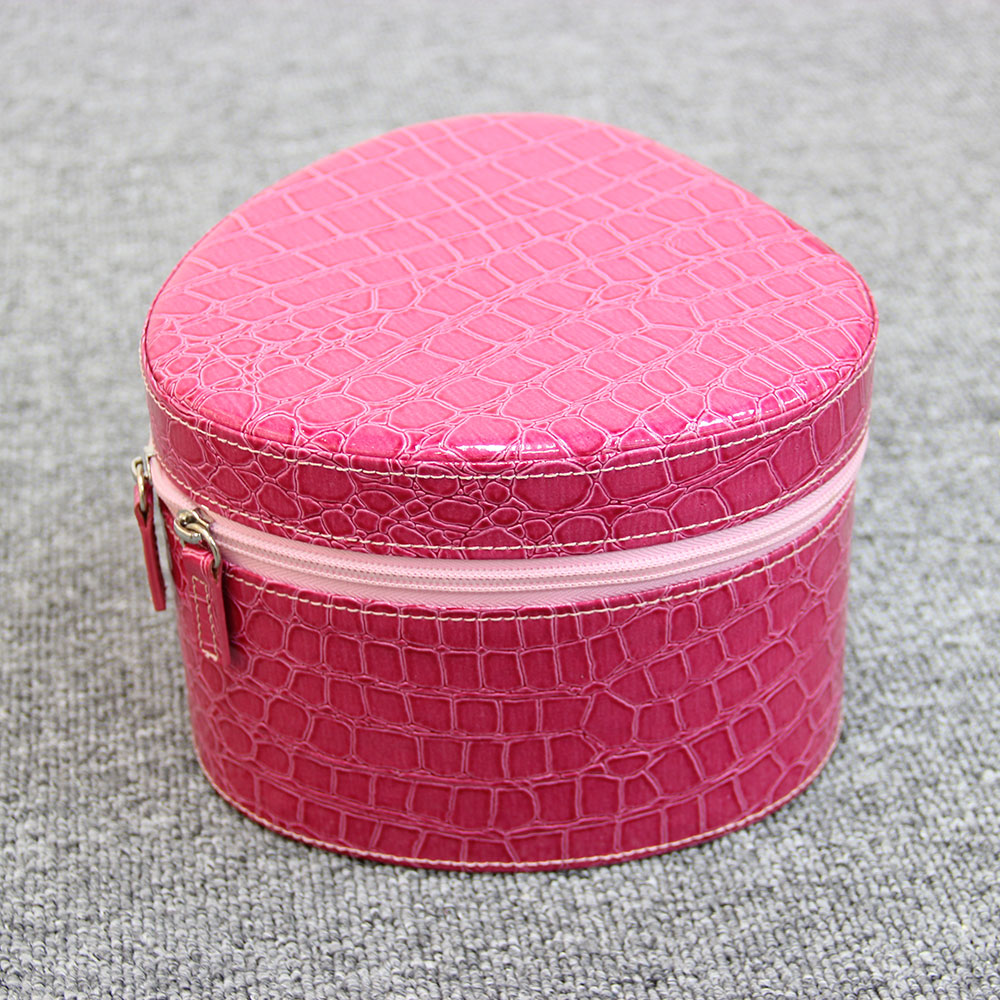 New Arrival PU Leather Heart Shape Valentine's Day Diy Handmade Eternal Rose Flower Gift Packaging Box with Zipper