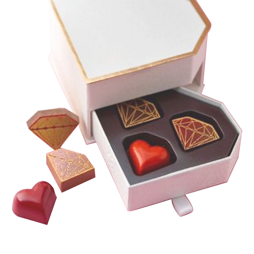 Luxury Custom Design Heart Chocolate Explosion Box Food Candy Gift Set Packaging Boxes for Strawberries