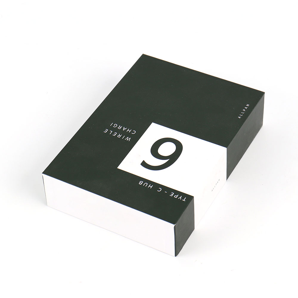 Luxury Square Paper Usb Flash Drive Linen Gift Storage Box Phone Wireless Charger Phone Key Organizer Storage Packaging Box