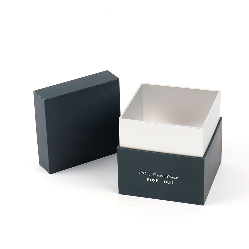 Custom Paper Scented Candle Gift Storage Box Luxury Private Label Square Rigid Candle Jar Holder Packaging Box with Insert