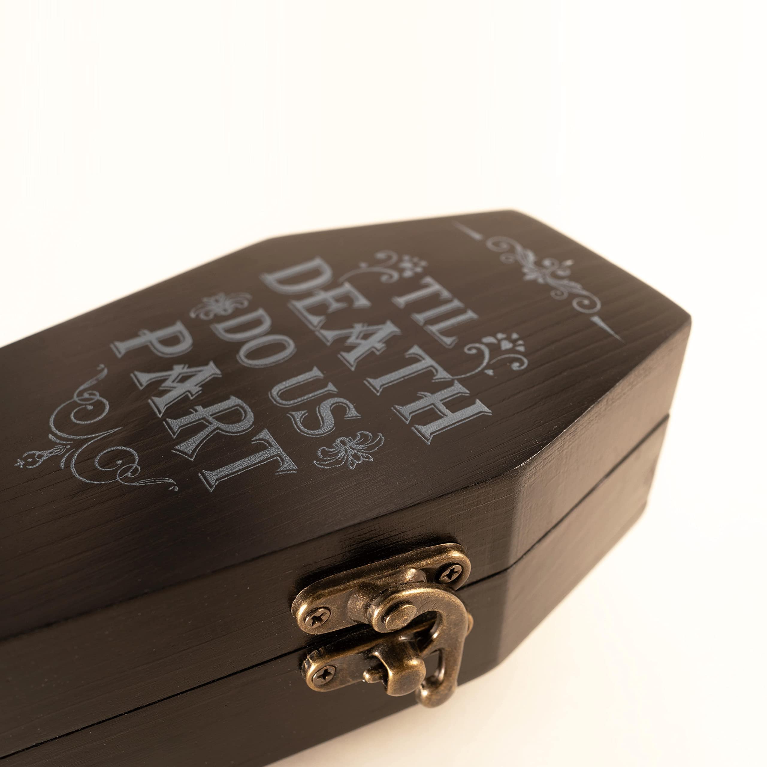 Custom Small Coffin Shaped Rustic Wood Jewelry Gift Packaging Box False Eyelash Lash Cosmetic Wooden Storage Box