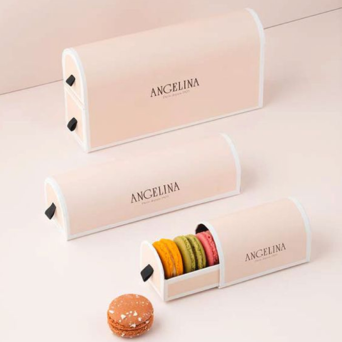 High Quality Eco Recycle Macaron Box Wholesale Cookies Packaging for Macarons Package Box Custom Macaron Boxes