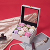 Creative Transparent Window Flip Valentine's Day Square Immortal Rose Flower Packaging Gift Box