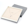 High Quality Simple Design Square Paper Cardboard Necklace Earring Bracelet Jewelry Gift Packaging Box with Velvet Lining