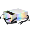 New Style Paper Foldable Drawer Style Folding Clothing Wig Cosmetic Gift Packaging Box with Satin Insert