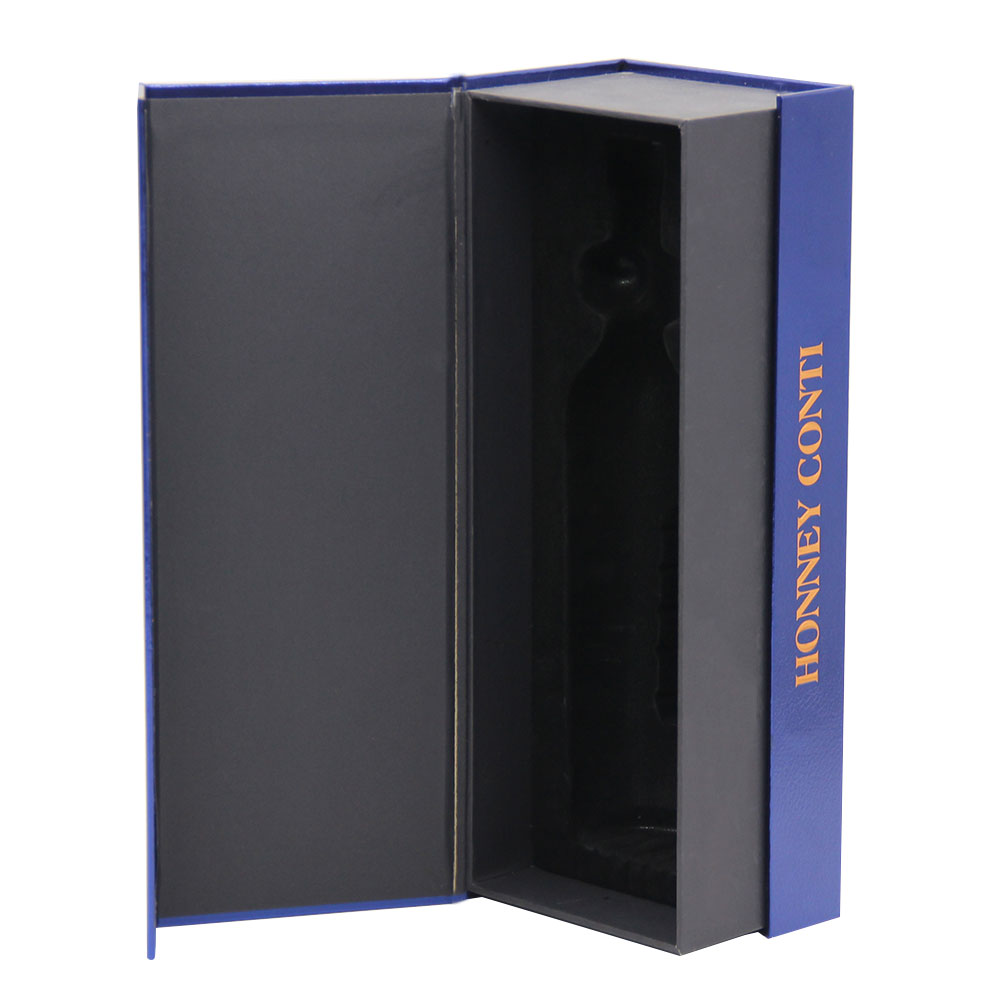 Creative Paper Red Wine Bottle Packaging Gift Box Magnetic Cardboard Wine Bottle Box Packaging for Single Wine Bottle