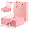 Elegant Custom Recycled Luxury Magnetic Folding Gift Paper Box For Wig Hair Clothing Boxes Packaging