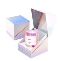 Custom Printed Design Luxury White Cardboard Paper Candle Jar Storage Packaging Gift Box Wholesale