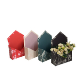New Square Marble Texture Hand Held Envelope Flower Box New Art Speckle Design Simple Four Color Flower Packaging Box