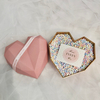 High Grade Heart-shaped Exquisite Acrylic Flower Scarf Ins Style Gift Packaging Box Wholesale