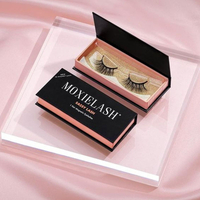 Custom Luxury Printed Magnetic Coffin Boxes Logo Eyelashes Box Packing Custom Private Label Eyelashes Packaging Box Storage
